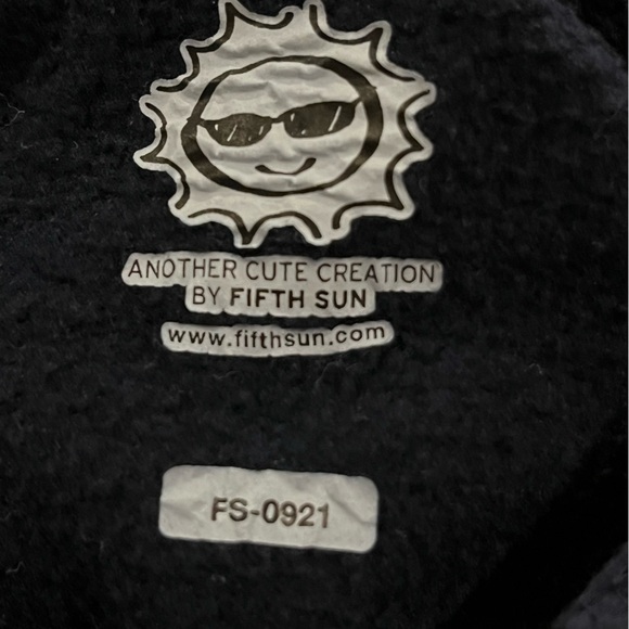 Fifth Sun Navy Merry Sqatchmas Big Foot Graphic Hoodie size S - Picture 5 of 5